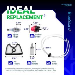 581798001 Fuel Line 581798001 Air Filter Kit (2 fuel line kit,2 spark plug,2 air filter) thumbnail 6
