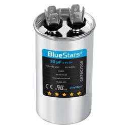 [Lifetime Warranty] 20 uF MFD ±5% 370/440 VAC CBB65 Multi-Purpose Motor Run Round Capacitor 10000AFC - Compatible with Air Conditioner, Heat Pump thumbnail 0