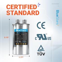 [Lifetime Warranty] 20 uF MFD ±5% 370/440 VAC CBB65 Multi-Purpose Motor Run Round Capacitor 10000AFC - Compatible with Air Conditioner, Heat Pump thumbnail 6