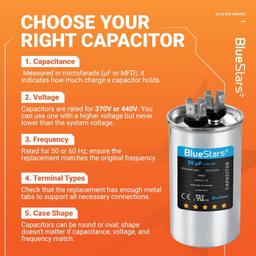 [Lifetime Warranty] 20 uF MFD ±5% 370/440 VAC CBB65 Multi-Purpose Motor Run Round Capacitor 10000AFC - Compatible with Air Conditioner, Heat Pump thumbnail 3