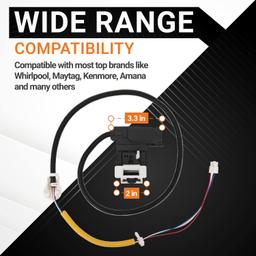 W11307244 W10682535 Washer Lid Lock Switch thumbnail 6