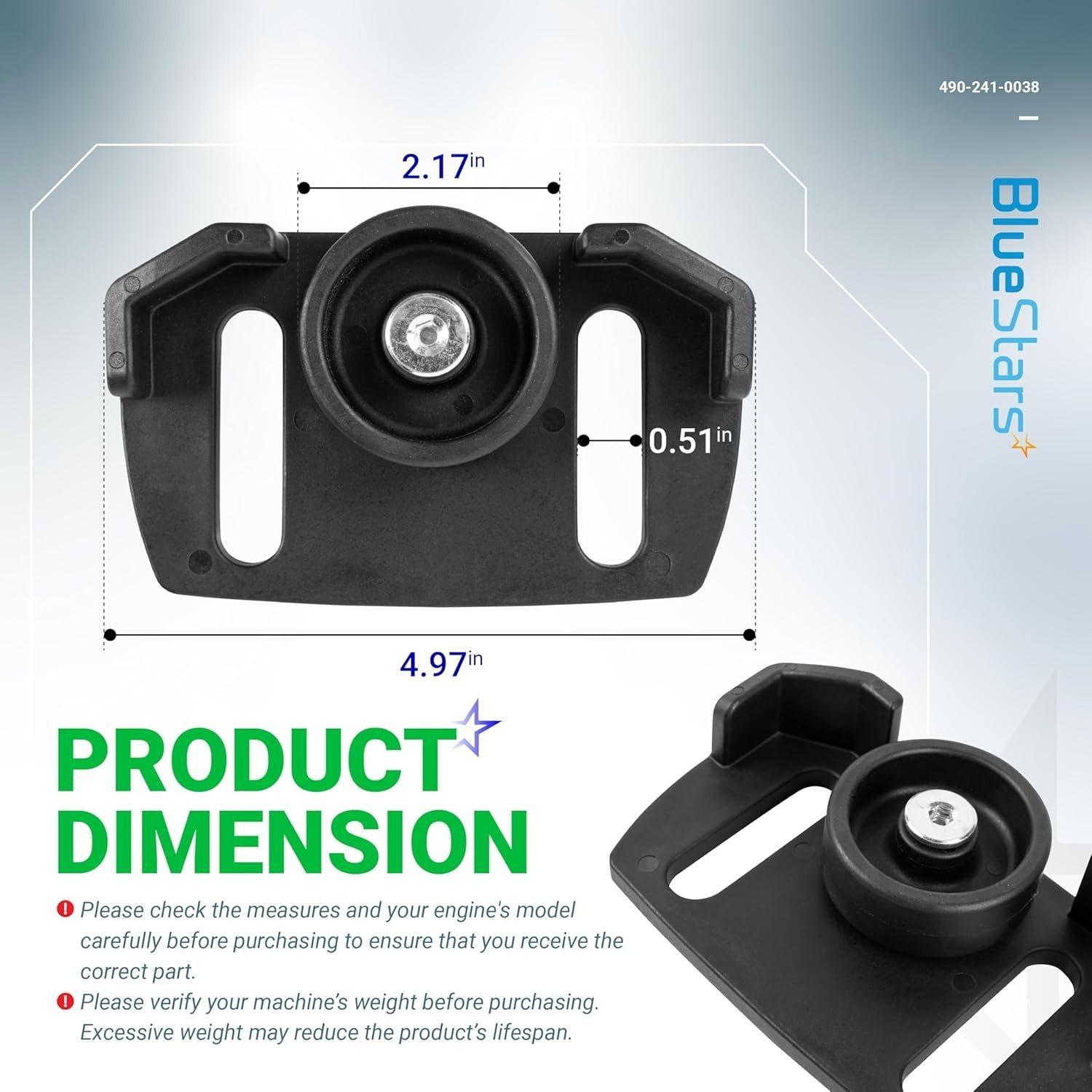 [Lifetime Warranty] 490-241-0038 Universal Snow Blower Rolling Skid Shoes image 1