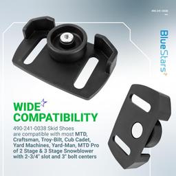 [Lifetime Warranty] 490-241-0038 Universal Snow Blower Rolling Skid Shoes thumbnail 5