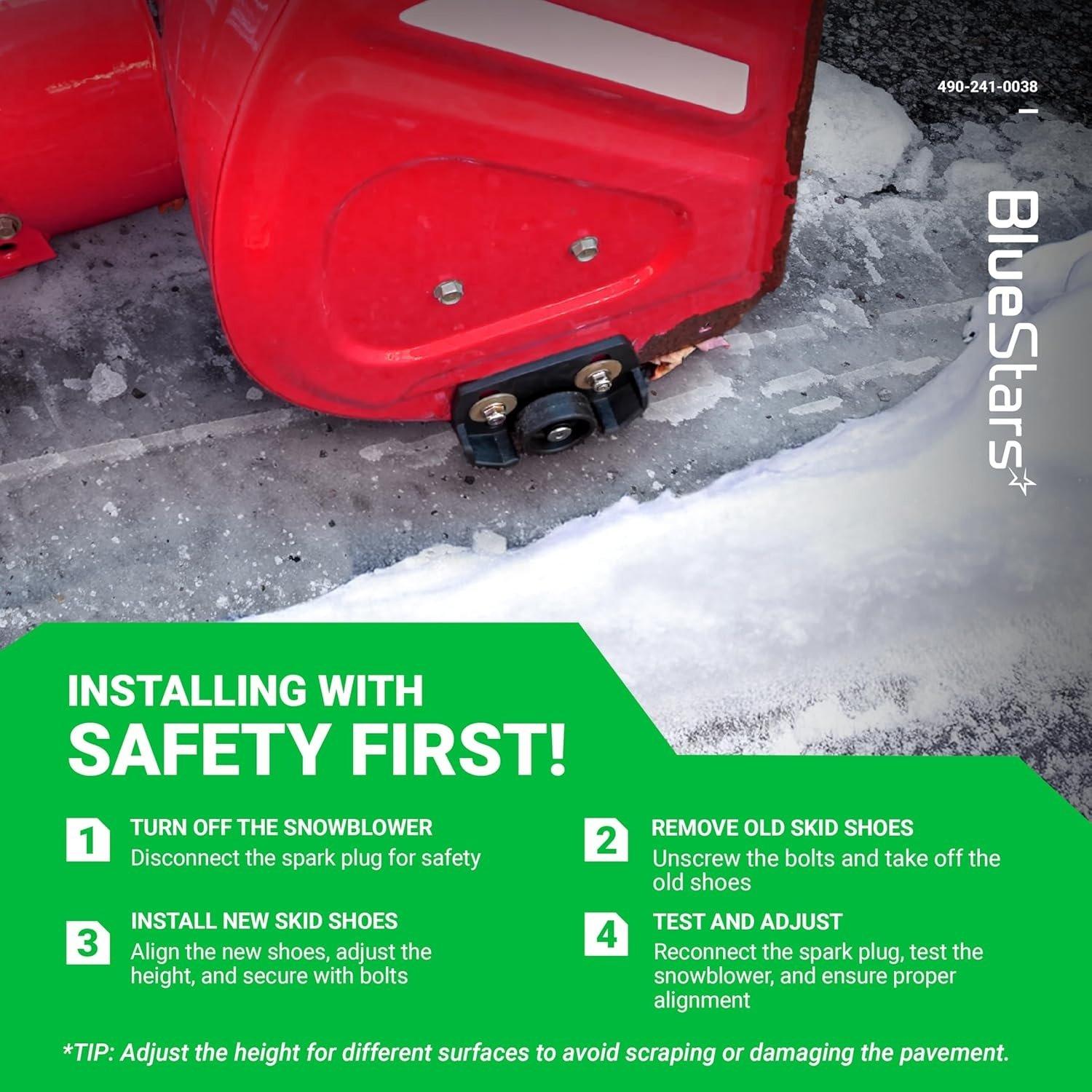 [Lifetime Warranty] 490-241-0038 Universal Snow Blower Rolling Skid Shoes image 7
