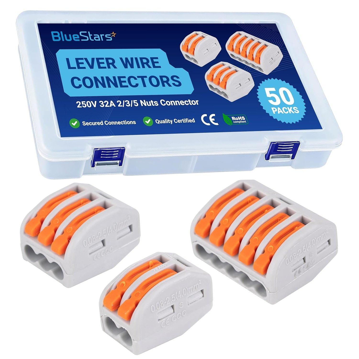 [Lifetime Warranty] 50 Pcs 2/3/5-250V 32A Orange Wire Connectors image 0