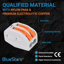 [Lifetime Warranty] 50 Pcs 2/3/5-250V 32A Orange Wire Connectors thumbnail 5