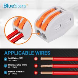 [Lifetime Warranty] 50 Pcs 2/3/5-250V 32A Orange Wire Connectors thumbnail 3