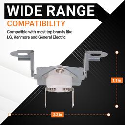 6931EL3003C Dryer High Limit Thermostat 6931EL3004B Dryer Thermostat 6931EL3003D Dryer Thermal Fuse thumbnail 2