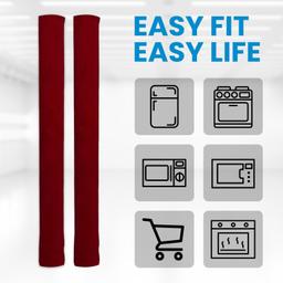 Red Door Handle Covers Set of 6-4 PCS Fridge Handle Cover & 2 PCS Microwave Handle Cover thumbnail 3