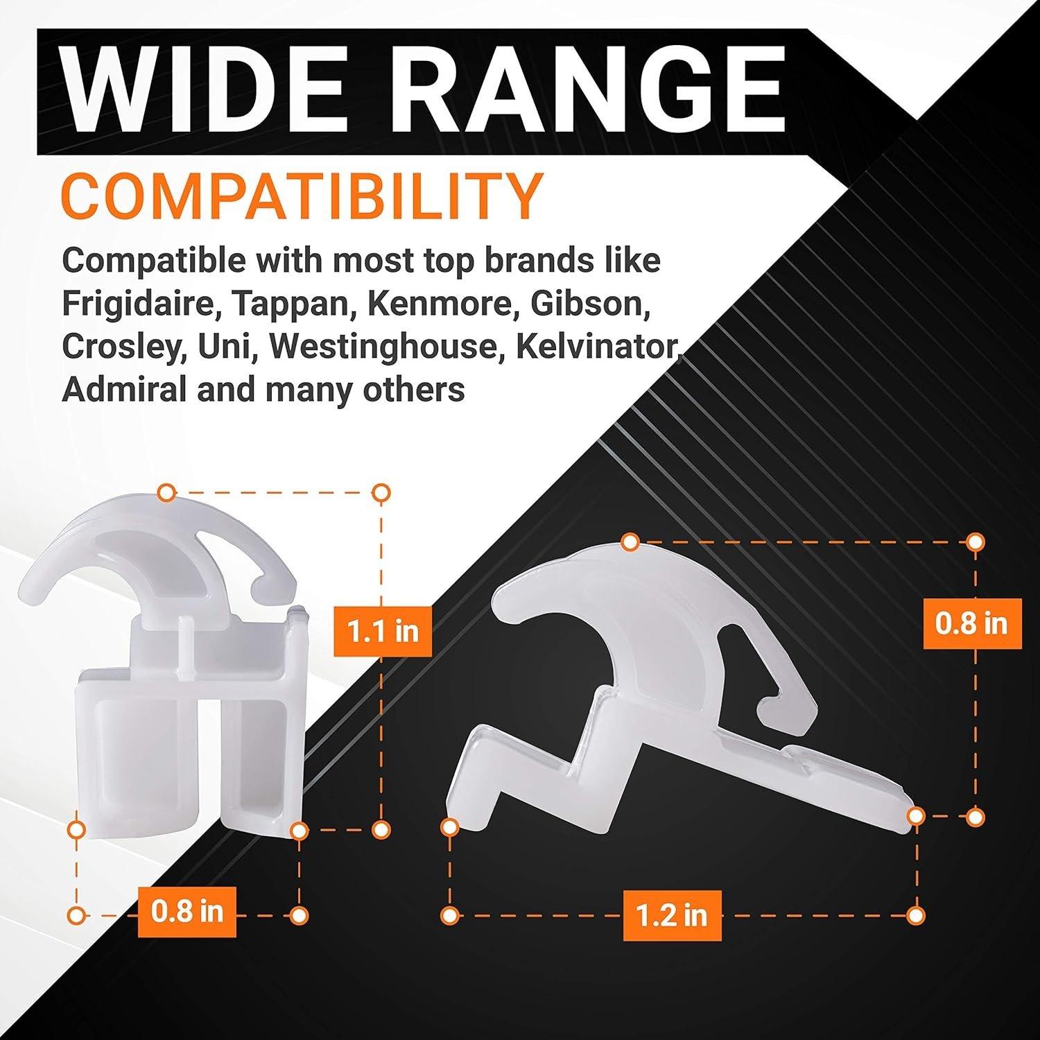 [Lifetime Warranty] 3051162 & 3051163 Range Oven Front and Rear Drawer Glide Replacement Kit - Pack of 4 image 5