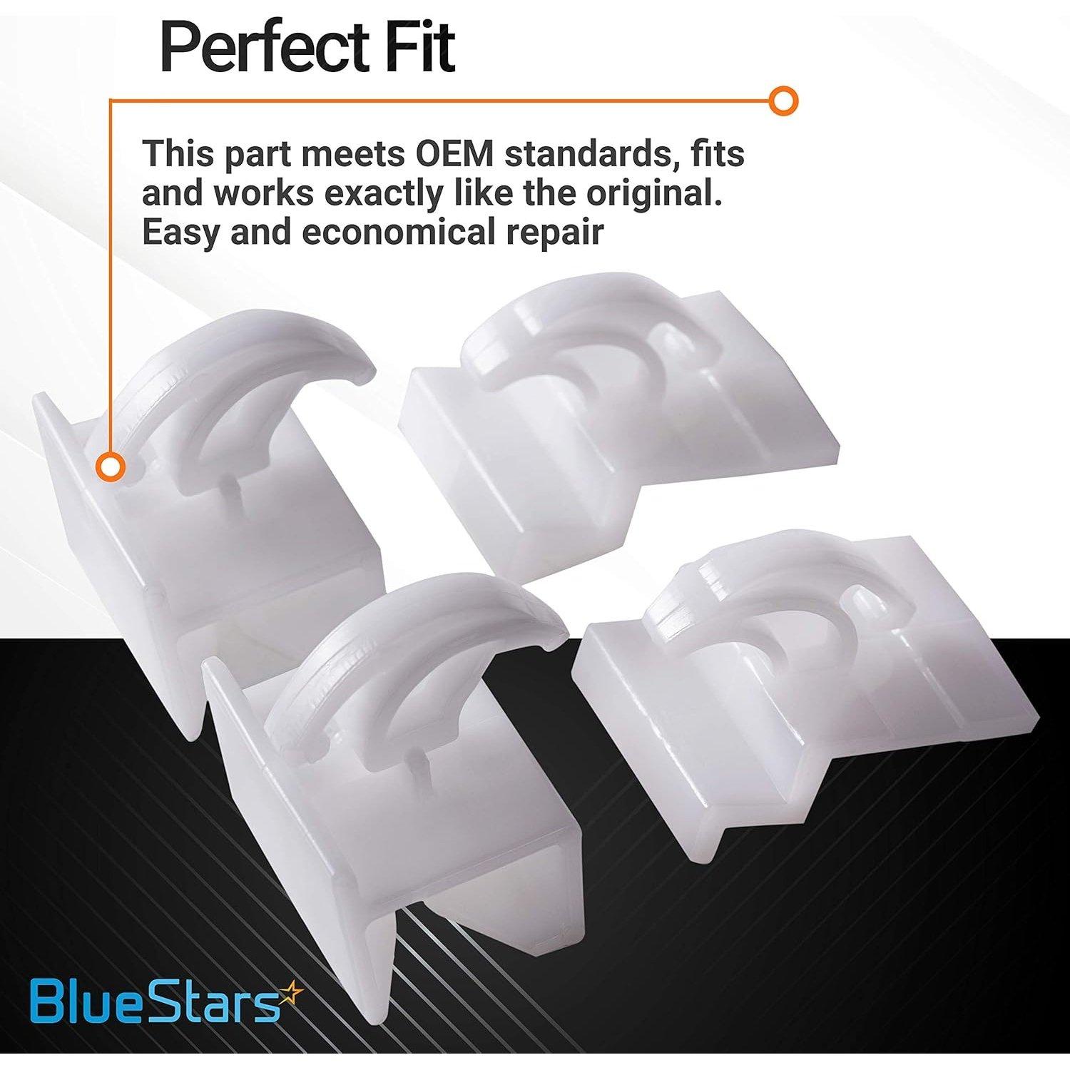 [Lifetime Warranty] 3051162 & 3051163 Range Oven Front and Rear Drawer Glide Replacement Kit - Pack of 4 image 1