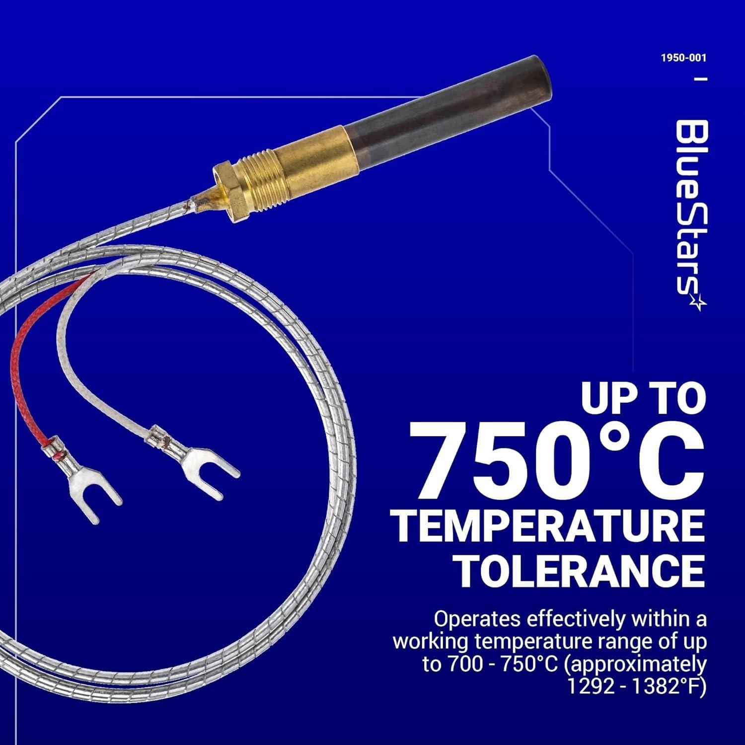 [Lifetime Warranty] 1950-001 Robertshaw Thermopile 36" 250-750 Millivolts MV 2 Lead with PG9 Adapter image 6