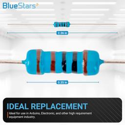 120pcs 1/2W (0.5 Watt) 1k ohm Metal Film Resistor thumbnail 2