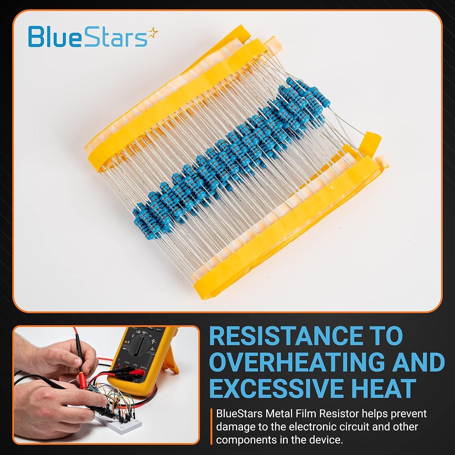 120pcs 1/2W (0.5 Watt) 1k ohm Metal Film Resistor image 5