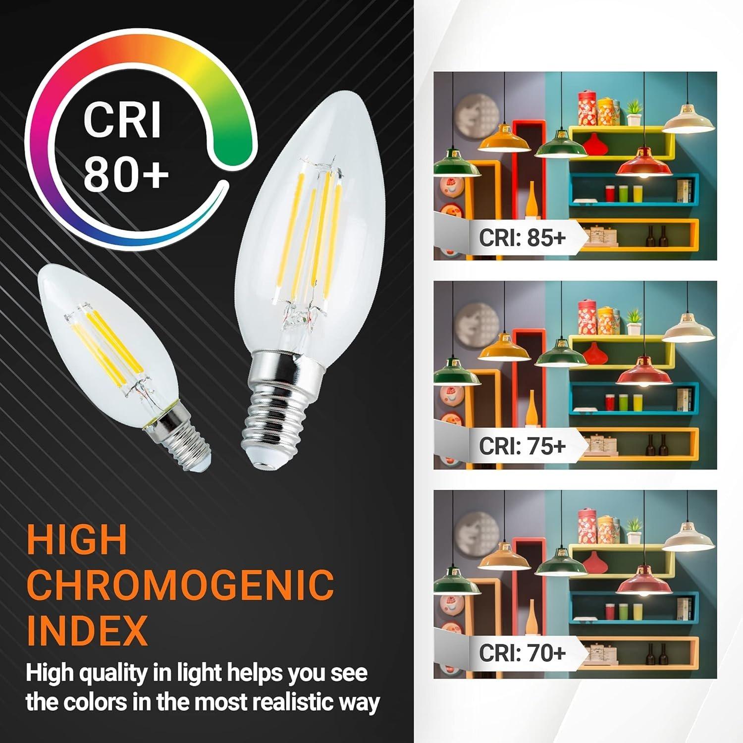 [Lifetime Warranty] C35 E14 European Base LED Bulb - Pack of 6 image 1