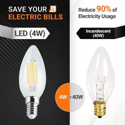 [Lifetime Warranty] C35 E14 European Base LED Bulb - Pack of 6 thumbnail 2