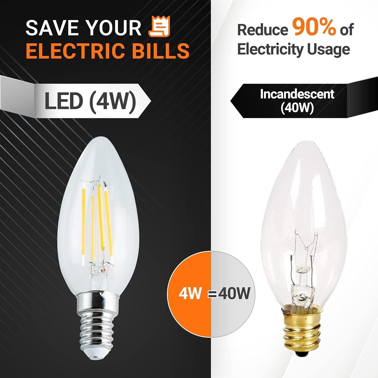[Lifetime Warranty] C35 E14 European Base LED Bulb - Pack of 6 image 2