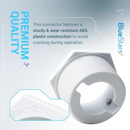 [Lifetime Warranty] 6-500-00 Pool Cleaner Universal Wall Fitting (UWF) Connector thumbnail 6