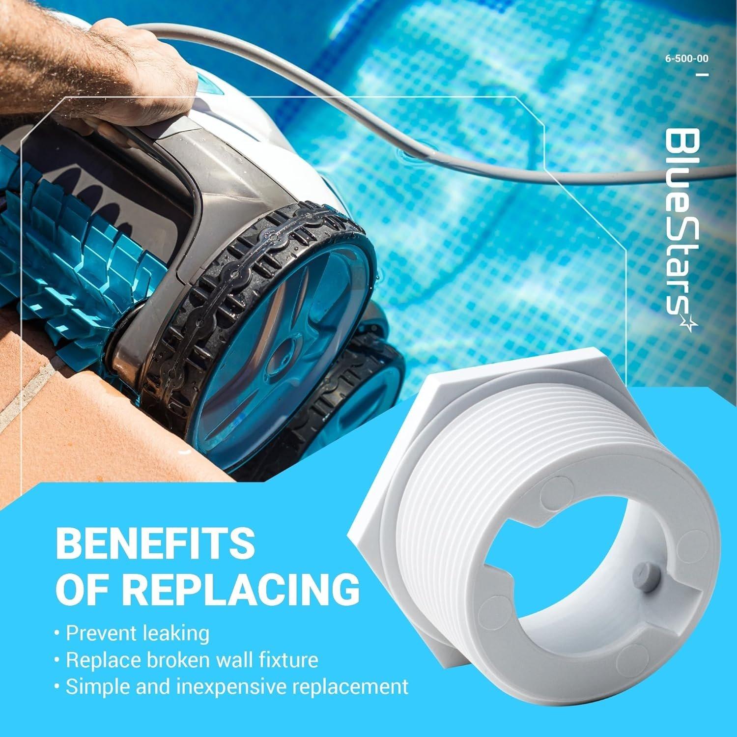 [Lifetime Warranty] 6-500-00 Pool Cleaner Universal Wall Fitting (UWF) Connector image 2