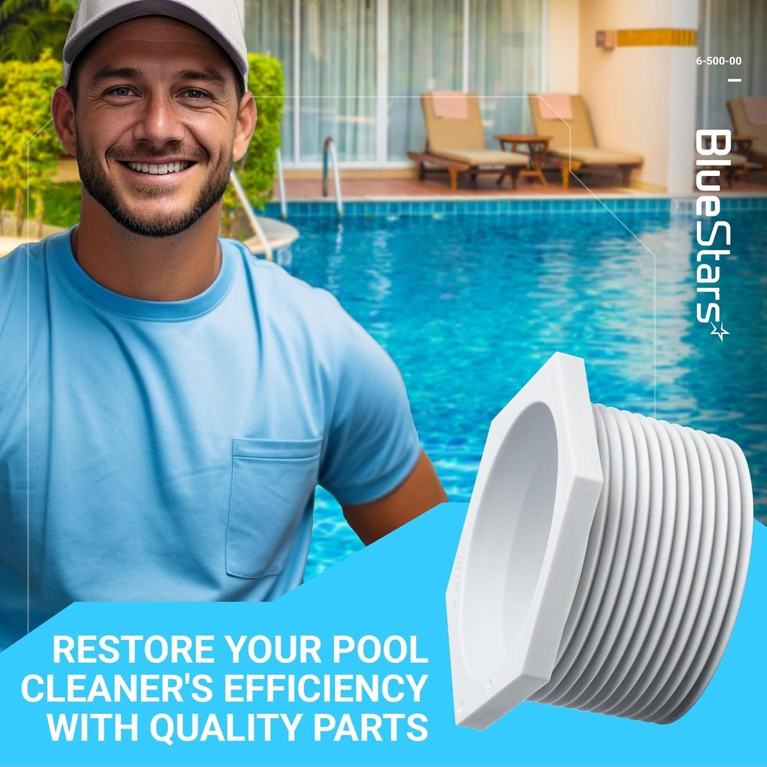 [Lifetime Warranty] 6-500-00 Pool Cleaner Universal Wall Fitting (UWF) Connector image 1