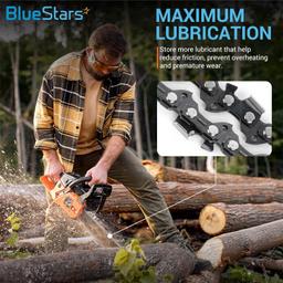 10-inch 10-inch Chainsaw Chain S40 3/8" LP Pitch 0.050" Gauge 40 Drive Links Low-Kickback - Pack of 3 thumbnail 3