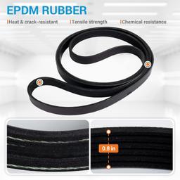 K060950 Micro-V Serpentine Drive Belt 6 Ribs thumbnail 1
