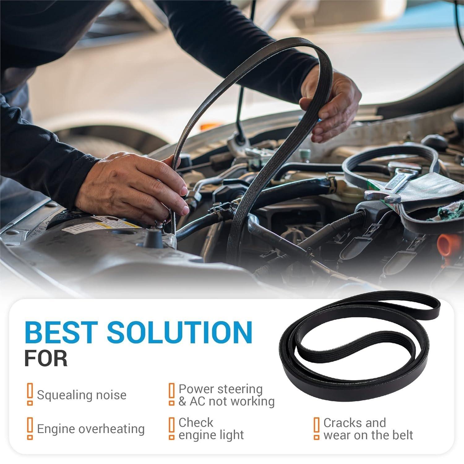 K060950 Micro-V Serpentine Drive Belt 6 Ribs image 3