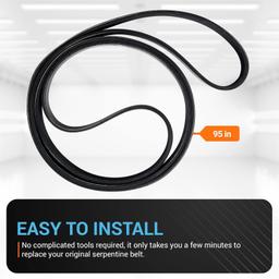K060950 Micro-V Serpentine Drive Belt 6 Ribs thumbnail 5