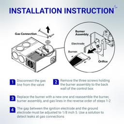 30268 36043 RV Burner Head and 35100 91788 Furnaces Ignitor Electrode Kit thumbnail 6