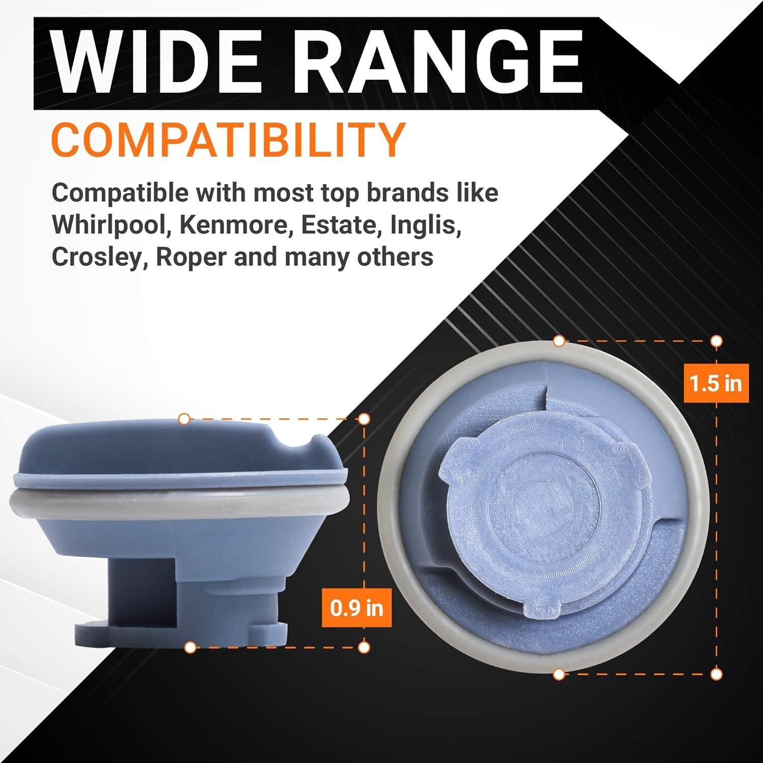 [Lifetime Warranty] 8558307 Dishwasher Dispenser Cap - Compatible with Whirlpool Kenmore Dishwashers - Replaces WP8558307 8193984 8539095 PS11746426 AP6013204 - Pack of 2 image 5