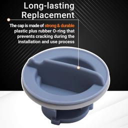[Lifetime Warranty] 8558307 Dishwasher Dispenser Cap - Compatible with Whirlpool Kenmore Dishwashers - Replaces WP8558307 8193984 8539095 PS11746426 AP6013204 - Pack of 2 thumbnail 1