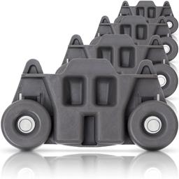 [Lifetime Warranty] W10195416 Dishwasher Lower Dish Rack Wheel - Compatible with KitchenAid Whirlpool Kenmore Dishwashers - Replaces AP5983730 W10195416V PS11722152 - Pack of 4 thumbnail 0