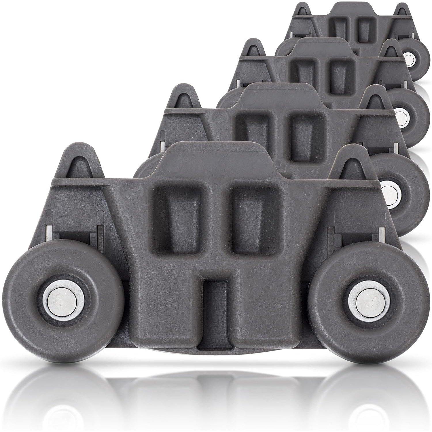 [Lifetime Warranty] W10195416 Dishwasher Lower Dish Rack Wheel - Compatible with KitchenAid Whirlpool Kenmore Dishwashers - Replaces AP5983730 W10195416V PS11722152 - Pack of 4 image 0