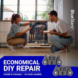 [Lifetime Warranty] W10195416 Dishwasher Lower Dish Rack Wheel - Compatible with KitchenAid Whirlpool Kenmore Dishwashers - Replaces AP5983730 W10195416V PS11722152 - Pack of 4 thumbnail 7