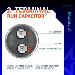 [Lifetime Warranty] 65 uF MFD 370/440 VAC Round Run Start Capacitor CBB65 - Fits AC Motor Run, Fan Start, Heat Pump thumbnail 4