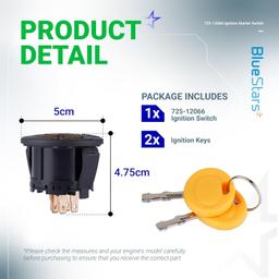 [Lifetime Warranty] 725-12066 Ignition Starter Switch thumbnail 7