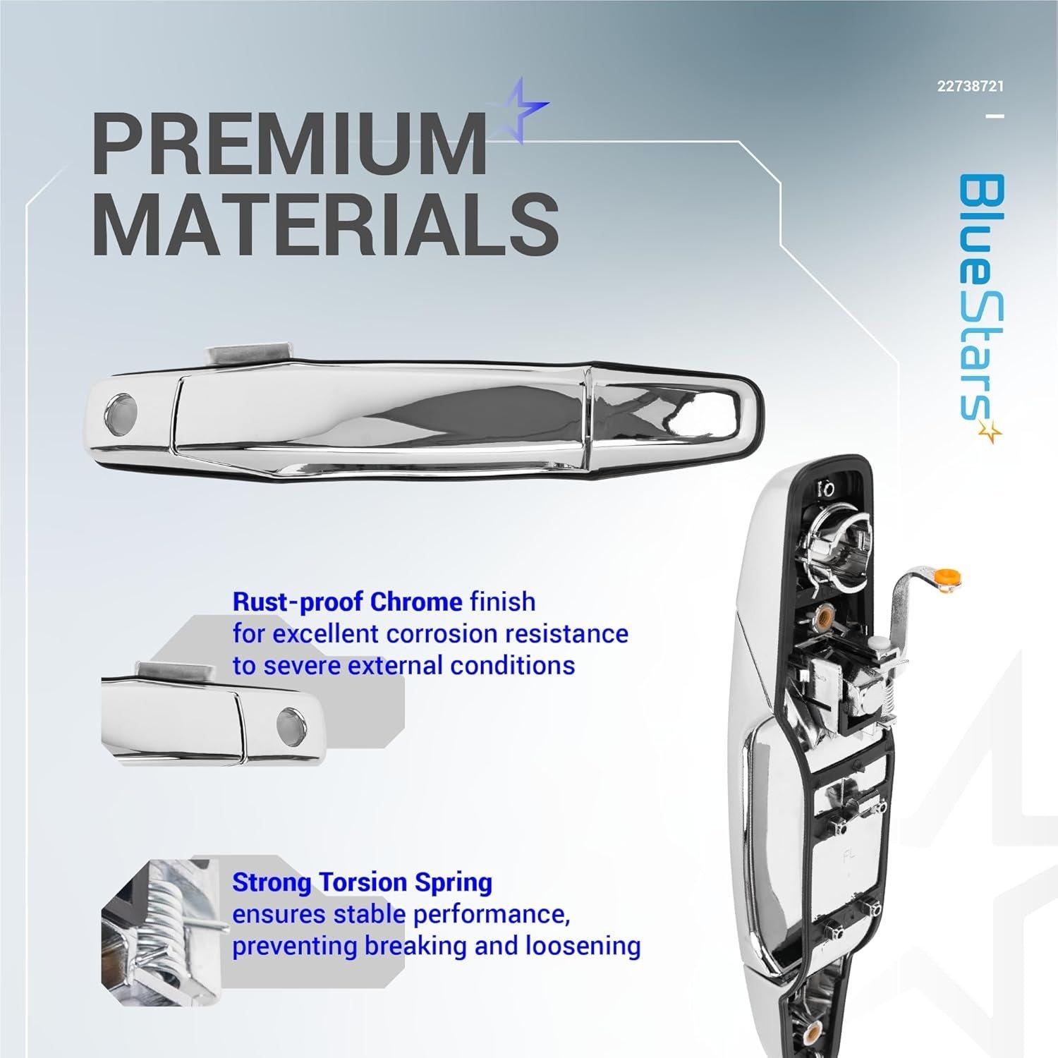 [Lifetime Warranty] 22738721 Front Left Driver Side Exterior Chrome Door Handle image 3