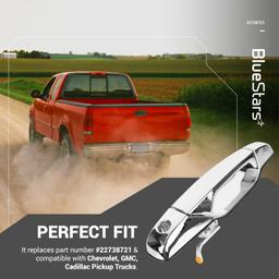 [Lifetime Warranty] 22738721 Front Left Driver Side Exterior Chrome Door Handle thumbnail 4