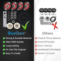 4392067 Dryer Repair Kit W10837240 Dryer Idler Pulley includes 661570 Belt 279640 Idler Pulley WPW10314173 Drum Roller thumbnail 6