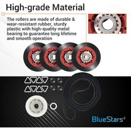 4392067 Dryer Repair Kit W10837240 Dryer Idler Pulley includes 661570 Belt 279640 Idler Pulley WPW10314173 Drum Roller thumbnail 3