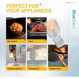 [Lifetime Warranty] 8206232A Microwave Oven Light Bulb 40W 125V E17 Base - Pack of 2 thumbnail 7