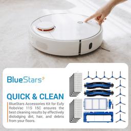 Accessories Kit, 2 Main Brushes + 10 Side Brushes + Filters + Brush Guard + 1 Sweeping Brush thumbnail 1