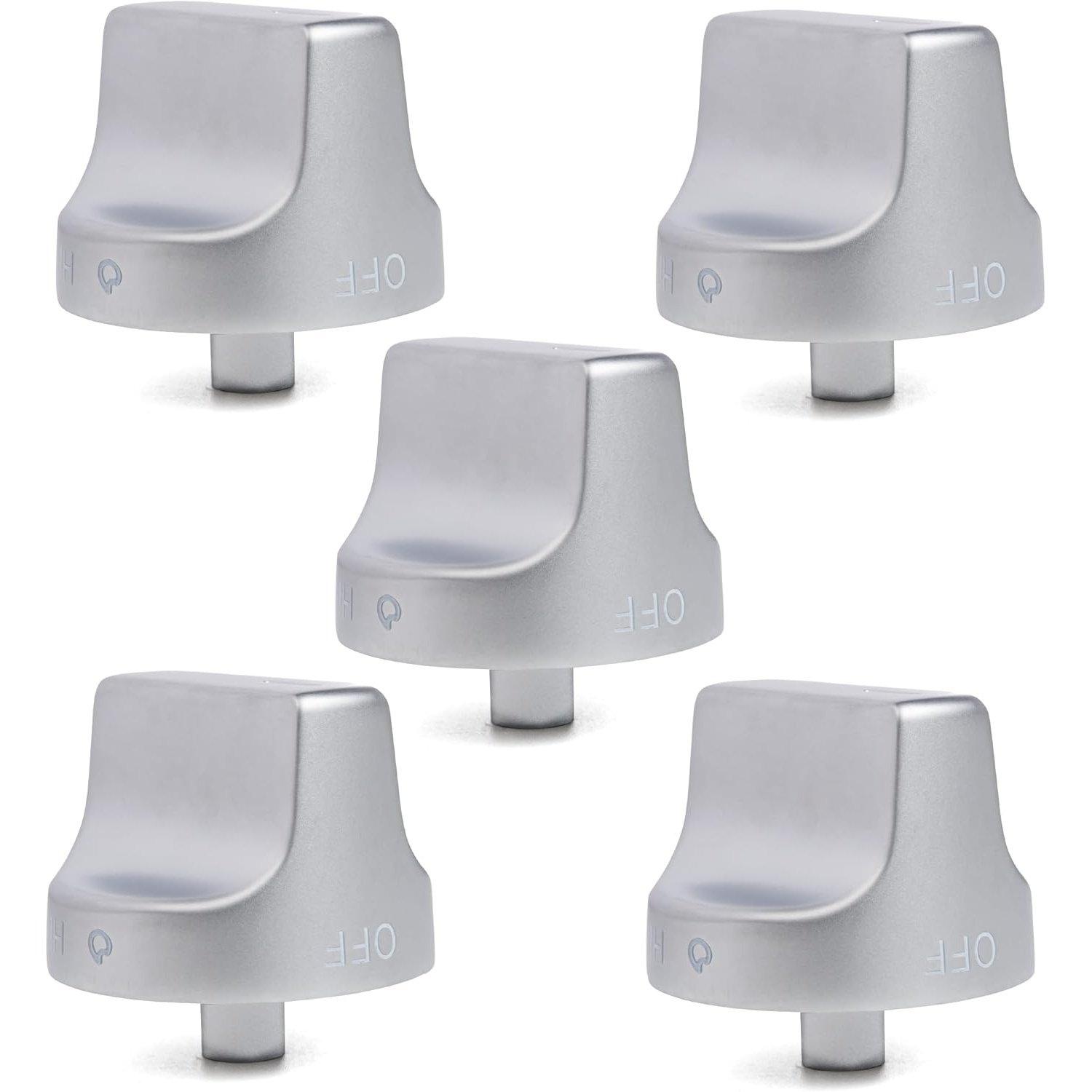 [Lifetime Warranty] W11239985 W10850015 Stove Knob Replacement - Compatible with Whirlpool WFG550S0HZ0, WFG550S0LV1, WFG525S0HV1, WFG535S0JV0, WFG550S0HV0, WFG525S0JZ0 - Replaces 4845290 W11032553 image 0