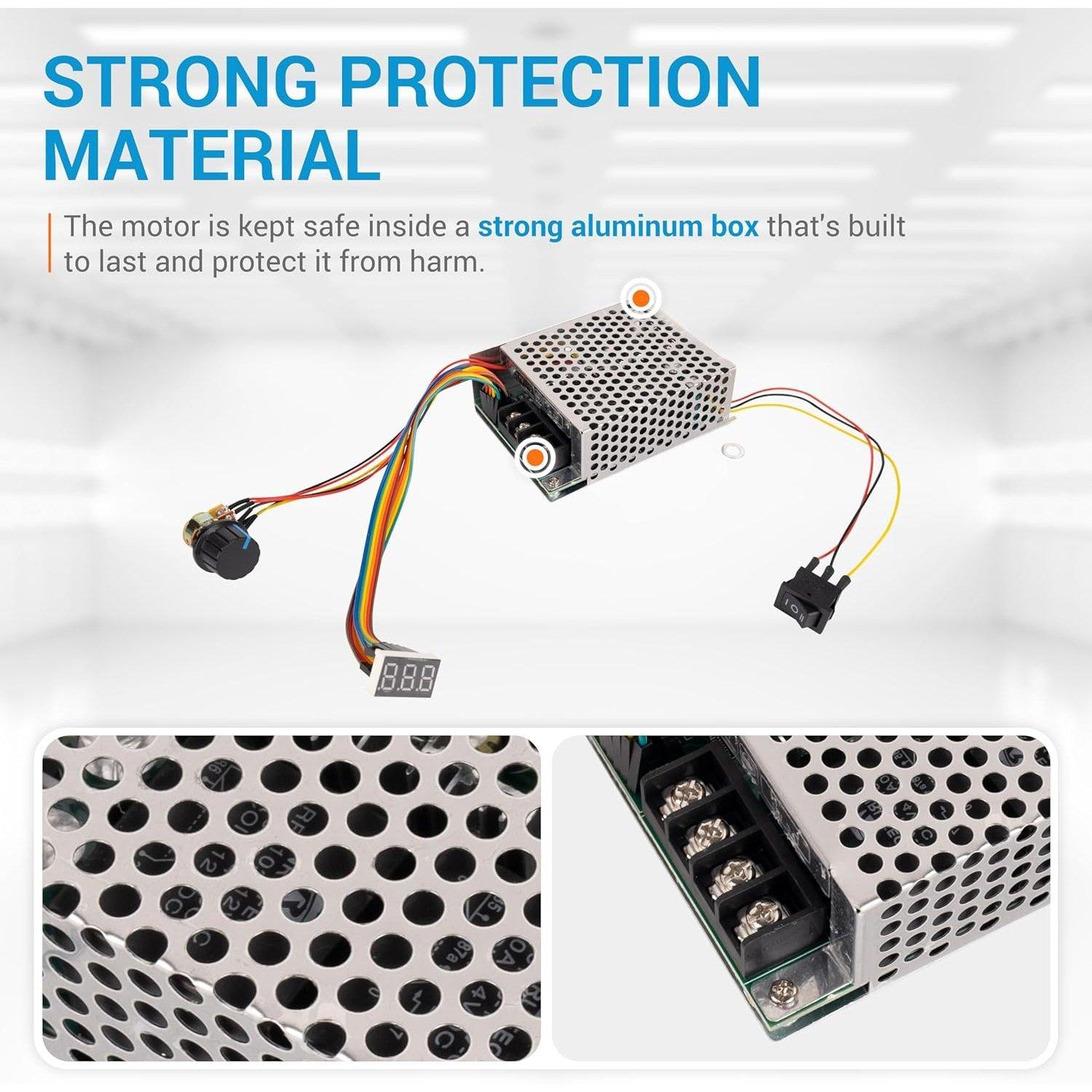 10-55V 12V 24V 36V 48V 60A 15KHZ PWM DC Brushed Motor Speed Controller image 3