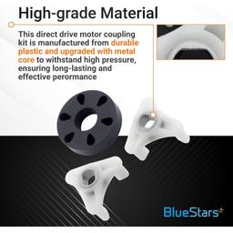 [Lifetime Warranty] 285753A Direct Drive Motor Coupling Kit & 4 Packs 80040 Washer Agitator Dogs Kit - Compatible with Whirlpool Kenmore Washers - Replaces 1195967 280152 285612 285770 3366877 thumbnail 3