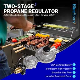 [Lifetime Warranty] 12 FT F273684 Propane Hose with Regulator thumbnail 7