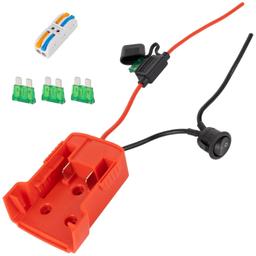 [Lifetime Warranty] RED Power Wheels Adapter for Milwaukee M18 Power Wheels Battery Conversion Kit thumbnail 0