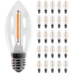 [Lifetime Warranty] Multicolor C7 LED Light Bulbs E12 - Pack of 25 thumbnail 0