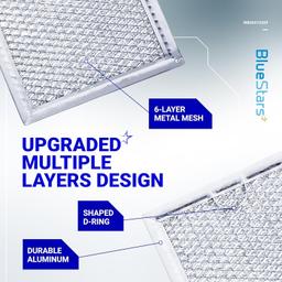 [Lifetime Warranty] WB06X10309 WB06X10359 ME17R7021ES/AA Microwave Grease Filters Replacement 7.64" x 5.1'2 - for GE LG Kenmore Over-The-Range Vent Hood Microwaves - Pack of 5 thumbnail 6