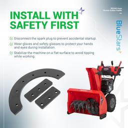 [Lifetime Warranty] 302565MA 302565 Snow Thrower Rubber Paddle & Hardware thumbnail 7